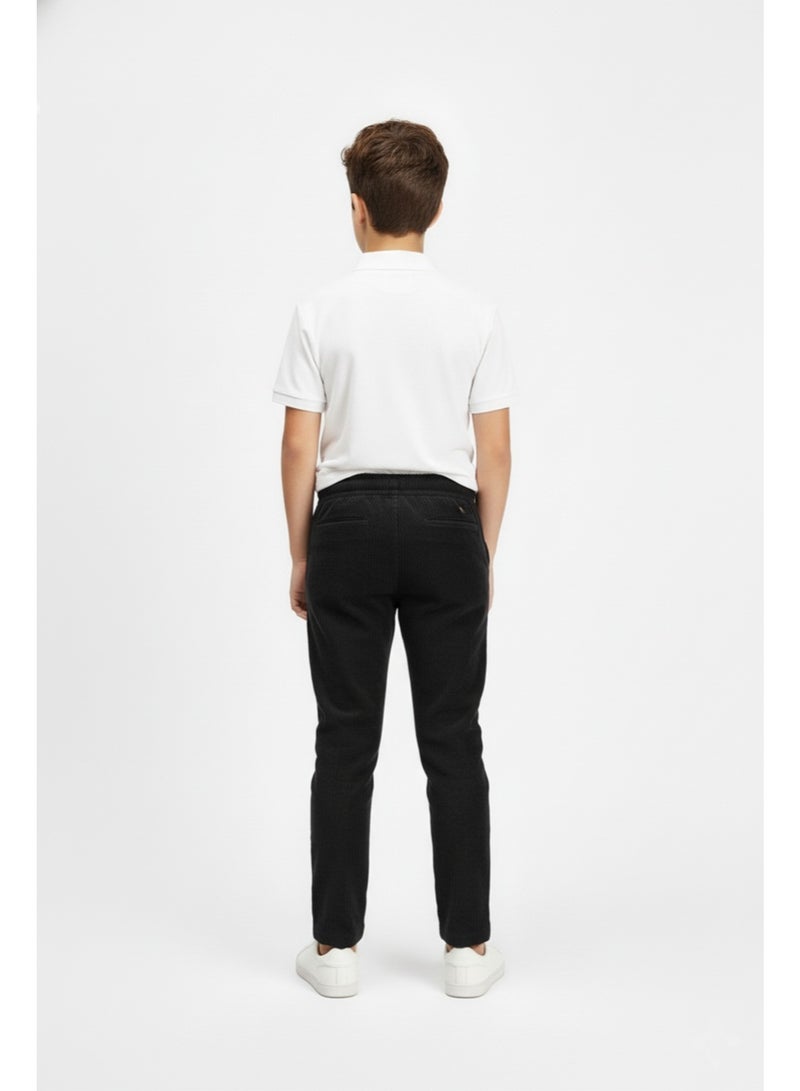 Cloud Fashion Black Softline Cord Pants - Image 3